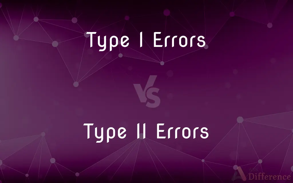 Type I Errors vs. Type II Errors — What's the Difference?