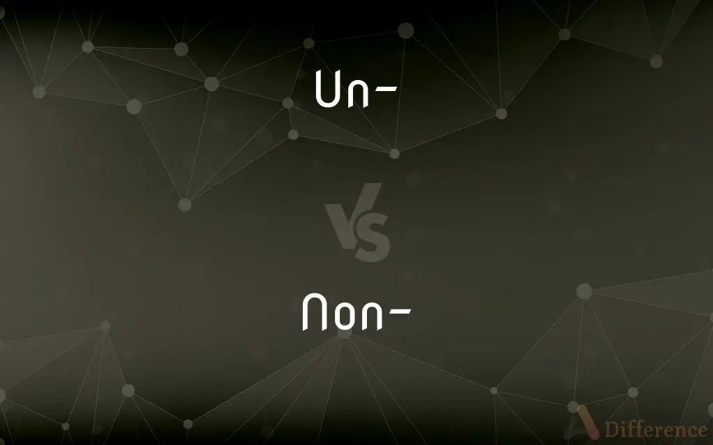Un- vs. Non- — What's the Difference?