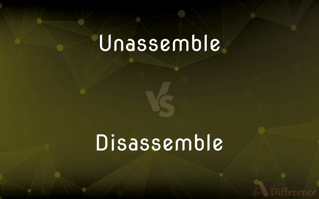 Unassemble vs. Disassemble — Which is Correct Spelling?