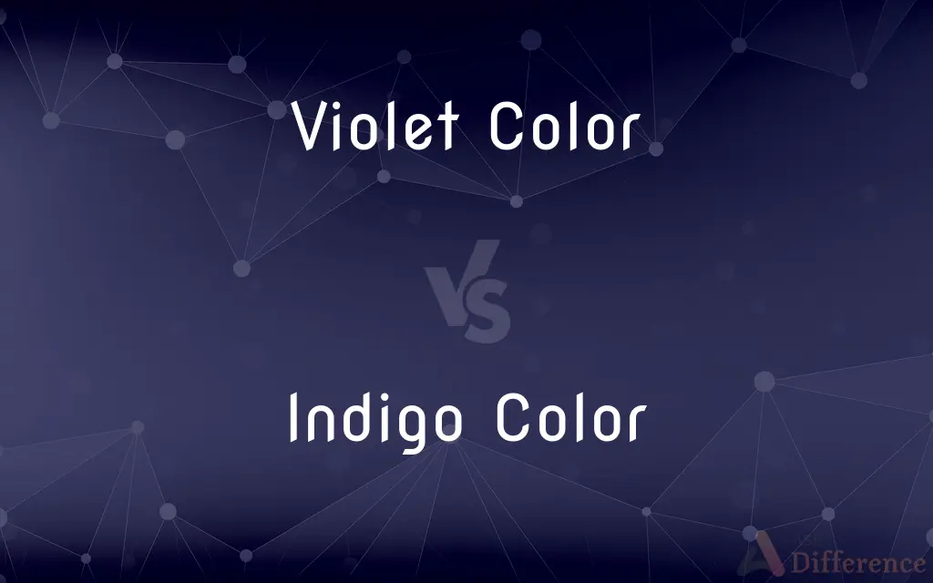 Violet Color vs. Indigo Color — What's the Difference?