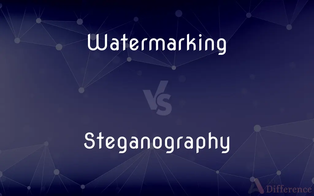 Watermarking vs. Steganography — What's the Difference?