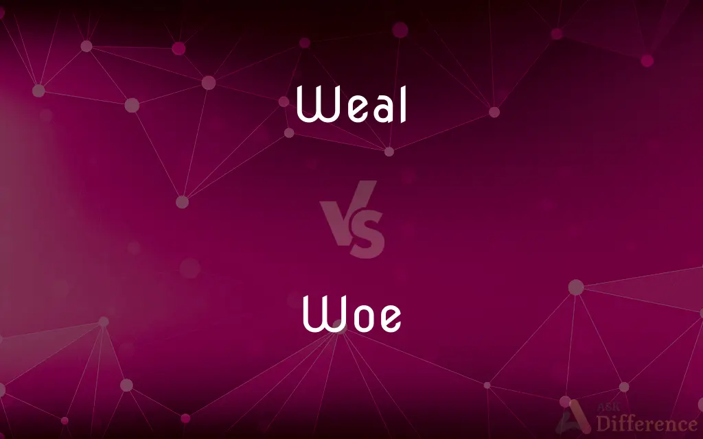 Weal vs. Woe — What's the Difference?